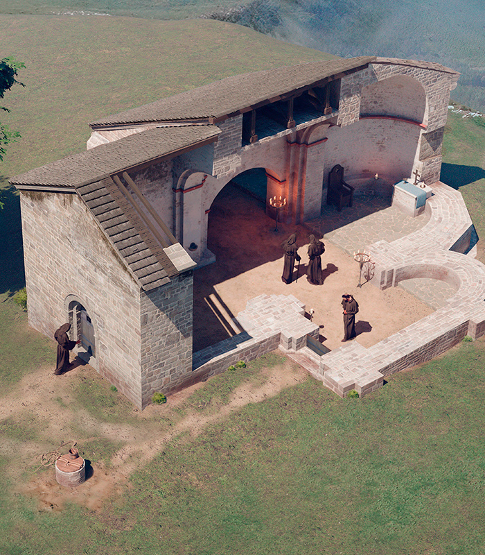 Reconstrucción virtual Monasterio de Larunbe