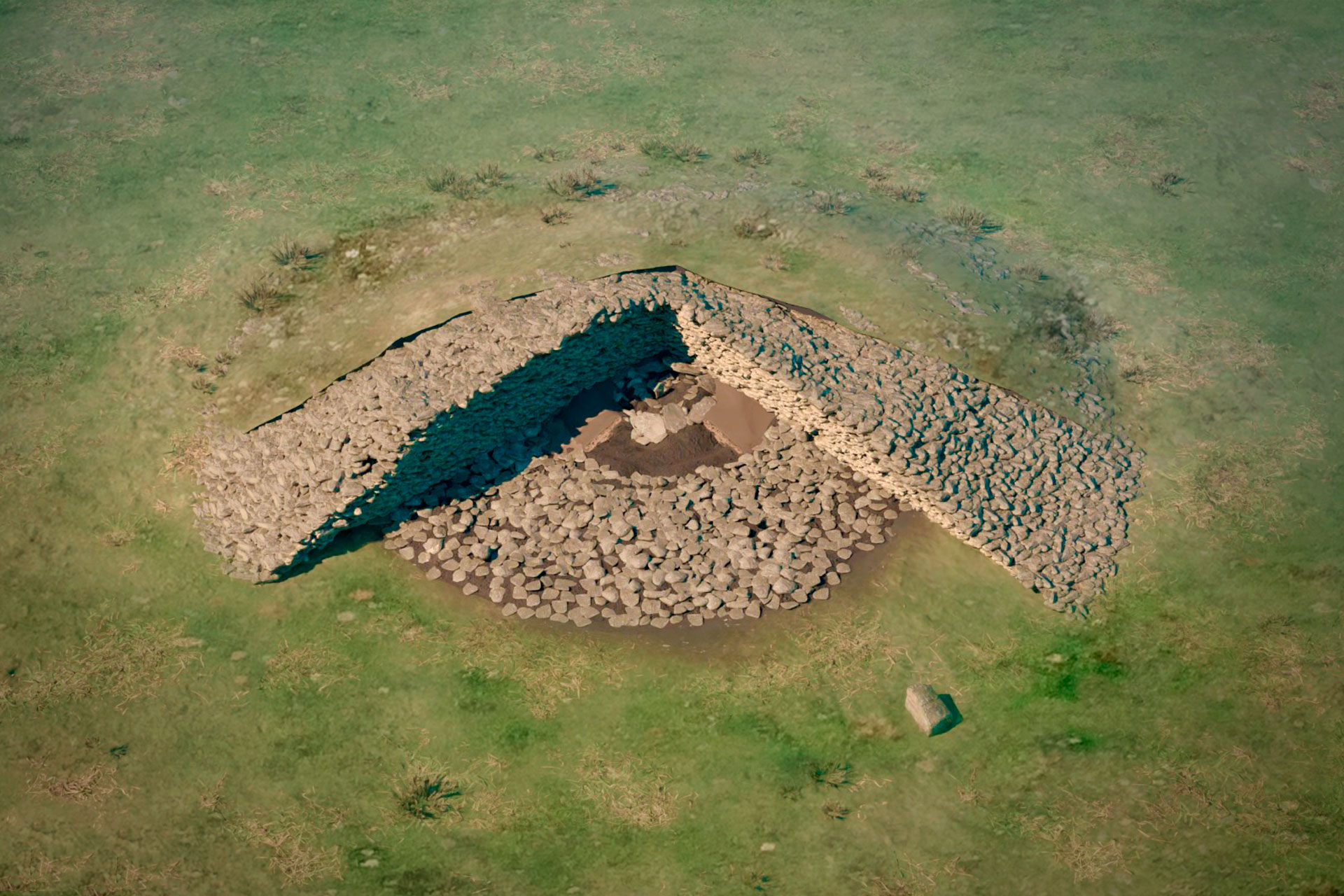 Ruta de Armañon y el Dolmen de La Lama en 3D